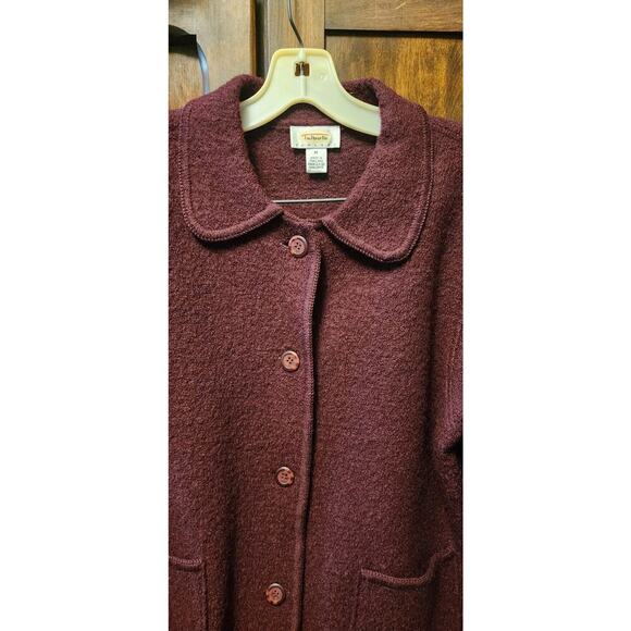 Talbots Petite Wool Sweater Jacket size Medium - Picture 2 of 7